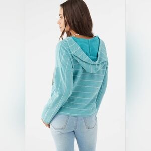 O'Neill Teal and White  Rosanito Hoody, Size Small